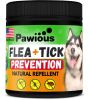 Flea and Tick Prevention for Dogs Chewables Natural Dog Flea and Tick Control Supplement Flea & Tick Chews for Dogs Oral Flea Pills for Dogs Pest Defe